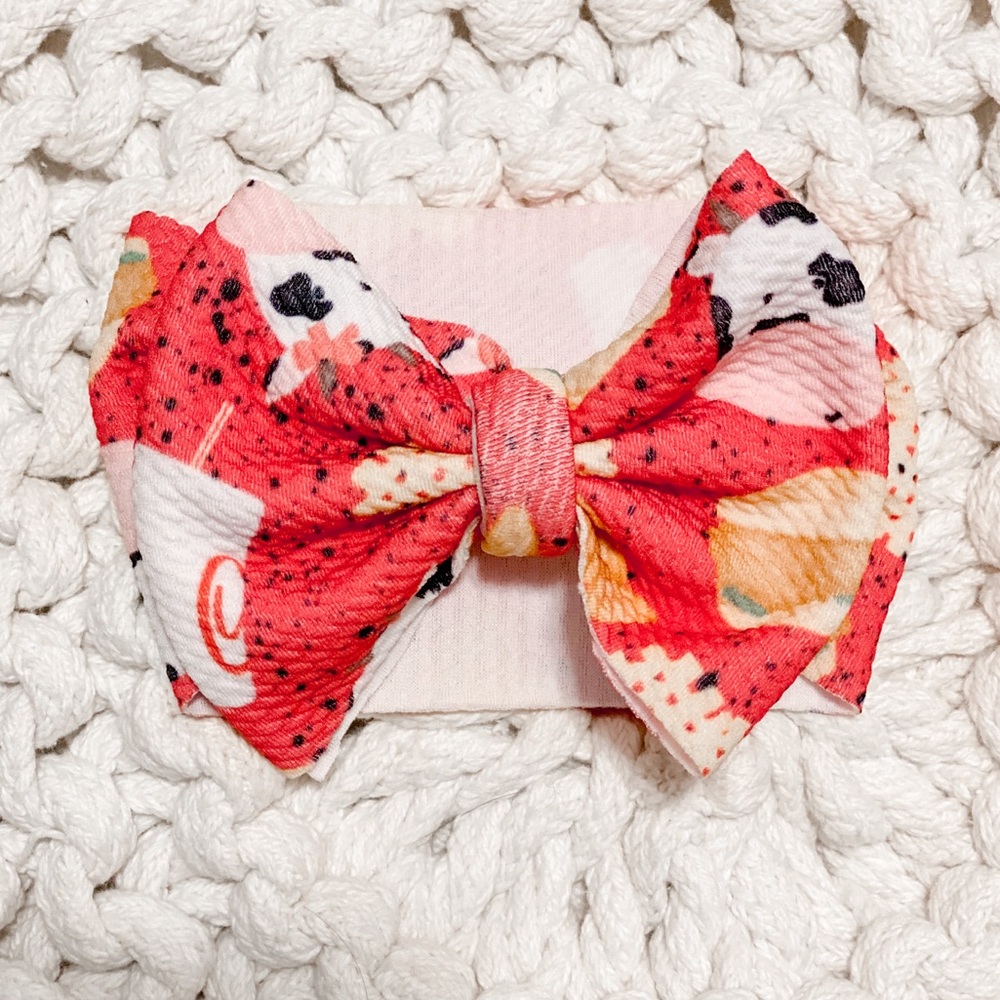 Chick-Fil-A baby bow headband